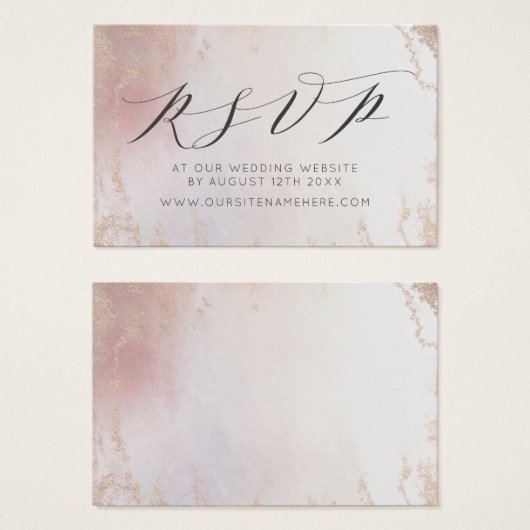 Ombre Blush Pink Mattierte Website UAWG Insert Car (Vorne & Hinten)