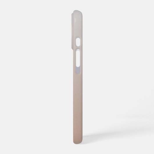 Ombre Brown Personalize Quote & Name iPhone Fall 16 Hülle (Linke Seite)