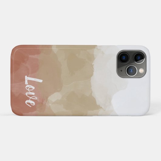 Ombre Brown und Tan Liebe Graceful Gradient Case-Mate iPhone Hülle (Rückseite (Horizontal))