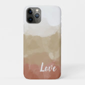 Ombre Brown und Tan Liebe Graceful Gradient Case-Mate iPhone Hülle (Rückseite)