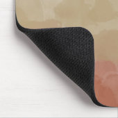 Ombre Brown und Tan Liebe Graceful Gradient Mousepad (Ecke)