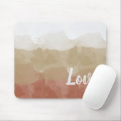 Ombre Brown und Tan Liebe Graceful Gradient Mousepad (Mit Mouse)