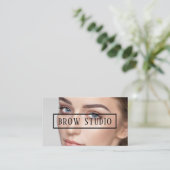 Ombre Brows & Eyelashes Visitenkarte (Stehend Vorderseite)