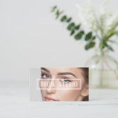 Ombre Brows & Eyelashes Visitenkarte (Stehend Vorderseite)