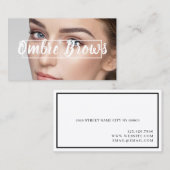 Ombre Brows & Eyelashes Visitenkarte (Vorne/Hinten)