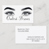 Ombre Brows & eyelashes Visitenkarte (Vorne/Hinten)