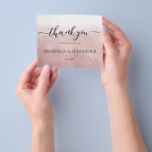 Ombre/Budget/ Dankeschön Karte. Flyer (Gruppe)