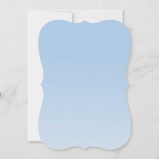 Ombre Butterfly Baby Dusche Einladung (Rückseite)