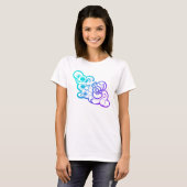 Ombre Cloud Design T - Shirt (Vorne ganz)