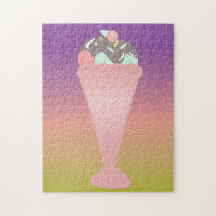 Ombre Colorful Sundae Ice Puzzle