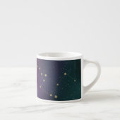 Ombre Constellation Galaxy Lila Imitate Gold Stars Espressotasse (Rechts)