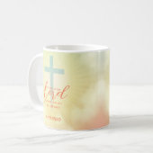 Ombre Cross Scripture Personalisiert Kaffeetasse (Vorderseite Links)