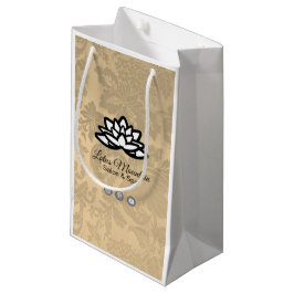 Ombre Damask individualisierbare Einkaufstasche Kleine Geschenktüte