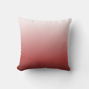 OMBRE Designer Kissen weiß bis tief rosa