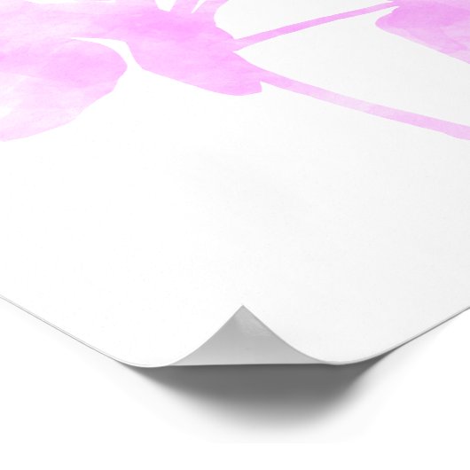 Ombré d'orchidée poster (Ecke)