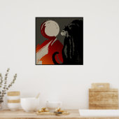 Ombre d'un Chat Poster (Küche)