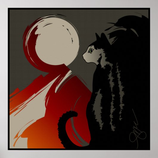 Ombre d'un Chat Poster (Vorne)