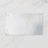 Ombre Dusty Blue Mattiert Foil Wedding Tischnummer Platzkarte (Rückseite)