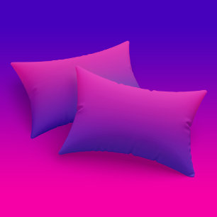 Ombre Electric Hot Pink Lila Feminine Gradient Kissenbezug
