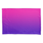 Ombre Electric Hot Pink Lila Feminine Gradient Kissenbezug (Vorderseite-Links)