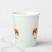 Ombre Elephants Design Paper Cups Pappbecher (Links)