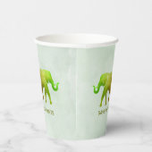 Ombre Elephants Design Paper Cups Pappbecher (Rechts)