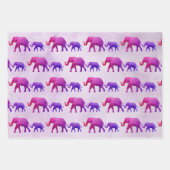 Ombre Elephants Geschenkpapier Set (Vorderseite 2)