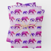 Ombre Elephants Geschenkpapier Set (Beispiel)