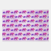 Ombre Elephants Geschenkpapier Set (Vorderseite)