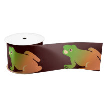 Ombre Farbblockfrosch auf Braun