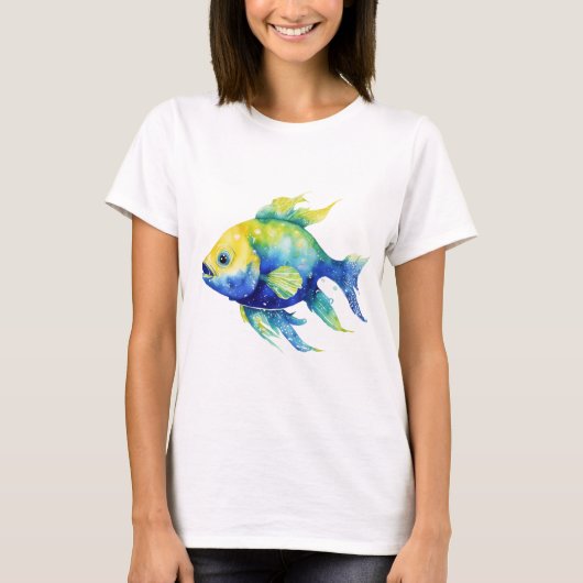 Ombre Fisch T-Shirt (Vorderseite)