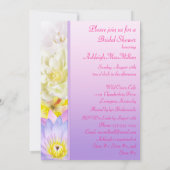 Ombre Floral Bridal Dusche Einladung (Rückseite)