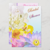 Ombre Floral Bridal Dusche Einladung (Vorne/Hinten)