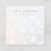 Ombre Floral Earring Juwelier Display Quadratische Visitenkarte (Vorderseite)