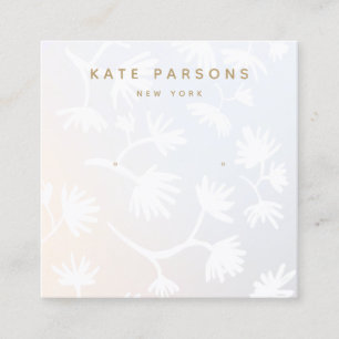 Ombre Floral Earring Juwelier Display Quadratische Visitenkarte