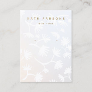 Ombre Floral Earring Juwelier Display Visitenkarte