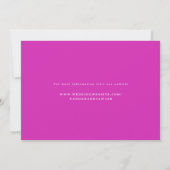 Ombre Floral Hand Lettered Probe Dinner Einladung (Rückseite)