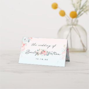 Ombre French Garden Floral Hochzeitstisch Nummer Platzkarte