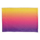 Ombre Gelborange, Lila rosa Kissenbezug (Vorderseite-Links)