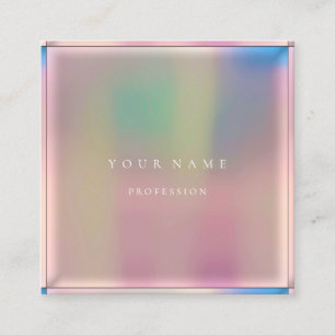 Ombre Gerahmt einfach Beruflicher Goldmindestwert Quadratische Visitenkarte