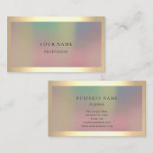 Ombre Gerahmt einfach Beruflicher Goldmindestwert Visitenkarte (Vorne/Hinten)