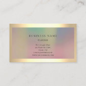 Ombre Gerahmt einfach Beruflicher Goldmindestwert Visitenkarte (Rückseite)