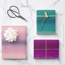 Ombre geschenkpapier set
