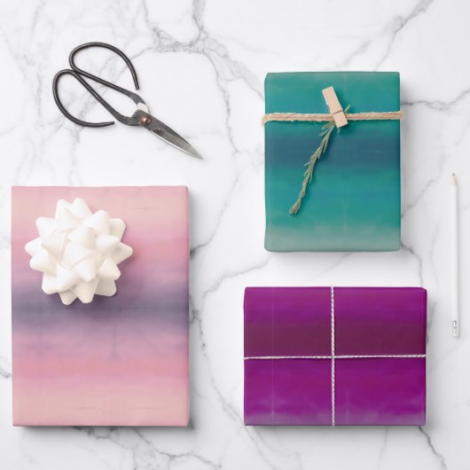 Ombre  geschenkpapier set (Vorderseite)
