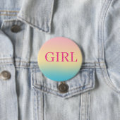 Ombre-Geschlecht-Enthüllung Mädchen-Party-Button Button (Beispiel)