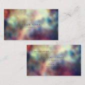 Ombre Glass Aquamarin war Marine Red Appointment Terminkarte (Vorne/Hinten)