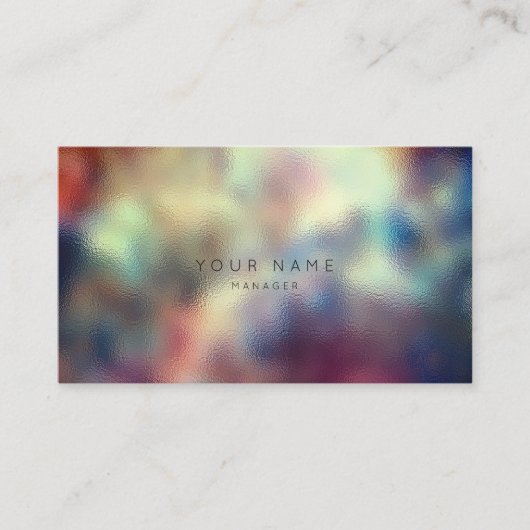 Ombre Glass Aquamarin war Marine Red Appointment Terminkarte (Vorderseite)