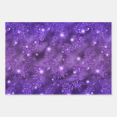 Ombre Glitter Blumenmuster mit Funkeln Geschenkpapier Set (Vorderseite 2)