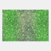 Ombre Glitter Diamant-Muster mit Funkeln Geschenkpapier Set (Vorderseite 3)