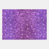 Ombre Glitter Diamant-Muster mit Funkeln Geschenkpapier Set (Vorderseite 2)